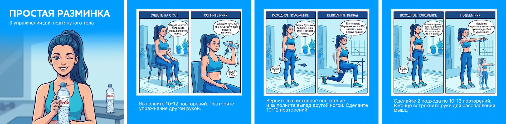 Оформление социальных сетей для бренда Святой Источник
